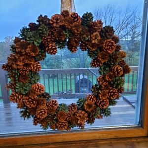 Pinecone wreath
